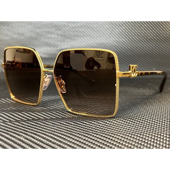 Dolce and Gabbana Gold 60mm Women's Sunglasses! NEW - Picture 1 of 4